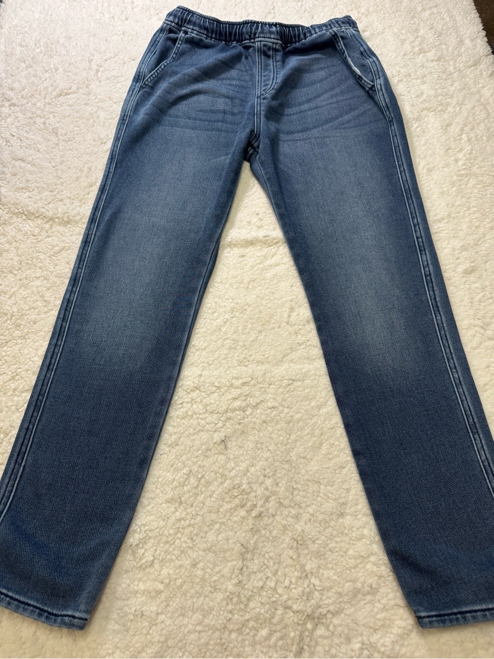 abercrombie kids Dark Blue Pull-On Straight Leg Jeans